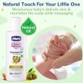 Chicco Baby Moments Massage Oil, Olive and Almond Oil, 300ml | Non-sticky Formula | Natural Ingredients for Moisturised Skin, Nourished Hair & Scalp | Parabens & Phenoxyethanol Free  (FROM INDIA). 