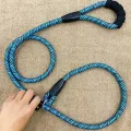 Heavy Duty Pet Big Dog Leash with Adjustable Slip Collar, Walking Training Leash ,Dog Nylon Rope for Medium Big Dogs Husky, Golden Retriever, Labrador, Chow Chow. 