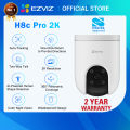 Ezviz H8C 2K Outdoor Security Camera H8c Pro 3MP 2K Pan/Tilt WiFi IP Camera, CCTV Camera, Color Night Vision, Weatherproof, Auto-Tracking, Human Detection, Two-Way Talk, Easy Installatation, Supports 512GB SD Card & iCloud Storage. 