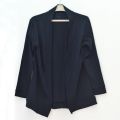 Women/ Ladies / Girls Cotton 210Gsm Stretchy Fabric Long Sleeve Sun Protection Clothing Plain Over Coat In Black Color In M, L And Xl Sizes. 