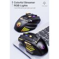iMICE GW-X7 7-button Silent Rechargeable Gaming Mouse with Colorful RGB Lights. 