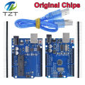 1 Set Uno R3 Official Box Atmega16u2mega328p Chip For Arduino Uno R3 Development Board Usb Cable. 