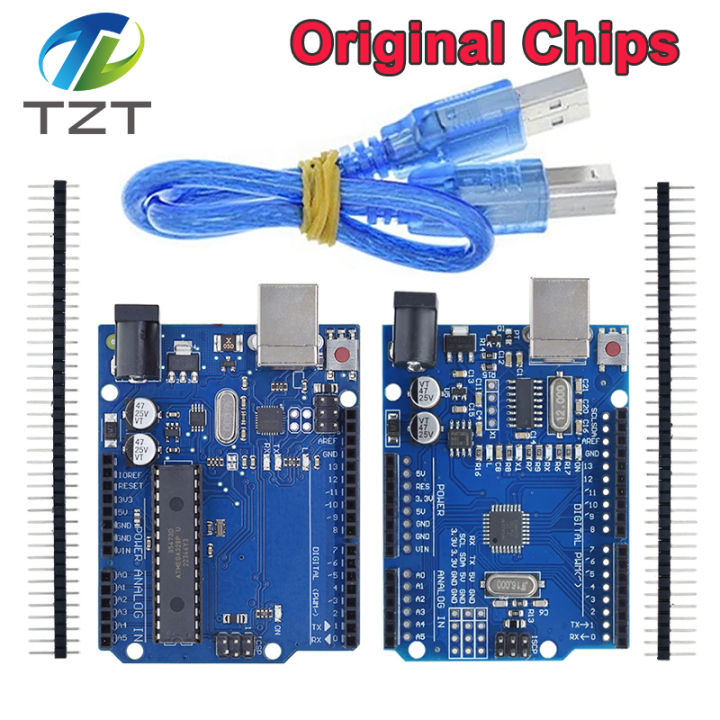 1 Set Uno R3 Official Box Atmega16u2mega328p Chip For Arduino Uno R3 Development Board Usb Cable