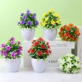 Office Artificial Plants Tree Pot Plants Artificial Flowers Small Plants Desk Decoration In Pots. 