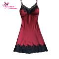 Muses Mall Women Padded V-Neck Lace Strappy Underwear Nightdress Home Sleepwear. 
