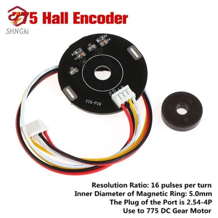 New%20775-P16%20Double%20Hall%20Magnet%20Encoder%20Code%20Plate%20Magnetic%20Induction%20Rotation%20Speed%20Direction%20Sensor%20Use%20To%20775%20DC%20Gear%20Motor%20-%20Image%204