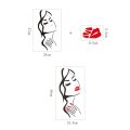 wall stickers Beauty Salon Wall Stickers Hand Manicure Nail Salon Beautiful Girl Face Wall Decal Art Posters Living Room Home Decoration. 