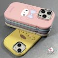 Lovely Animals Case Compatible for iPhone Air 16 17 15 11 12 14 13 Pro Max 15 7 8 Plus XR X XS Max Cute Sanrio Kuromi Melody Cinnamoroll Hello Kitty Shockproof Plating Metal Lens Soft Cover. 