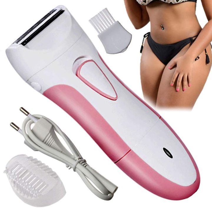 Geemy Rechargeable Lady Shaver GM-3073 | Underarms Bikini | Pubic Hair Removal | Silent Trimming | Rechargeable | Electric Shaver | Body Hair Trimmer for Women | Hair Removal Machine
