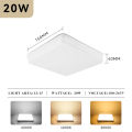 Surface Mounted LED Ceiling Lights Square Fixture Daylight Warm White 250V 20W 30W 40 W 50W Slim Flat Panel Lighting Fixture Modern LED Lights for Room Ceiling for Bedroom Kitchen Living Room Closet Stairwell. 