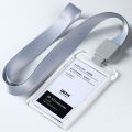 Sling ID Card Holder Hanging Rope Acrylic ID Card Holder Job Card ID IC Card Clear ID IC Card Case. 