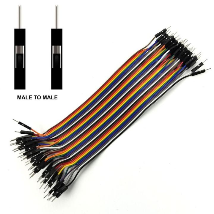 Jumper Wires 40pcs Set 20cm Male-Male