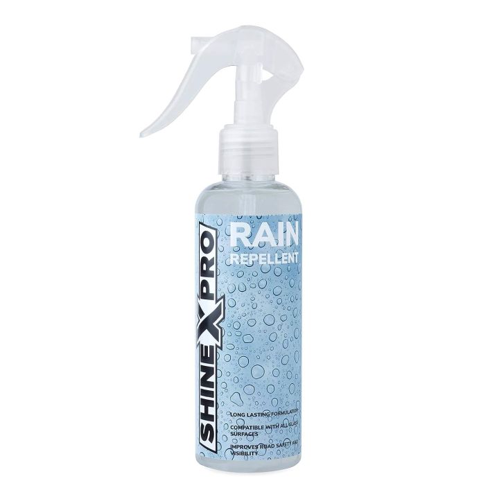 ShineXPro Rain Repellent For Car Windshield - Long Lasting Hydrophobic Spray Coating, Can Be Used On All Glass Surfaces - Improves Road Visibility & Safety NUZ