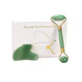 NYT Roller & Gua Sha Scraping Massage Tool With Protective Box For Facial Skin Care Anti-Aging Facial Jade Stone Set Face Eye Neck Beauty Roller. 