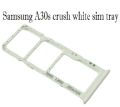 Samsung SM-A307F/DS Galaxy A30s - Sim / SD Card Tray Hybrid Prism Crush White. 