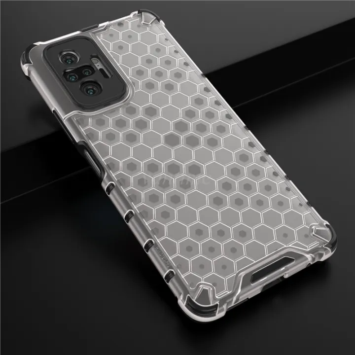 Vantime%20for%20Xiaomi%20Redmi%20Note%2010%20Pro%20Case%20Honeycomb%20Transparent%20Back%20Anti%20fingerprint%20Cover%20-%20Image%206