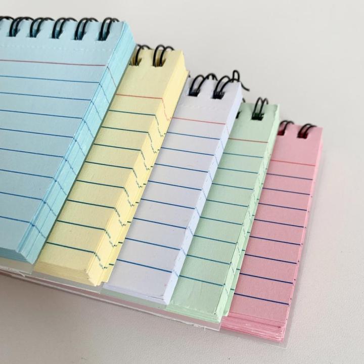 Ruled%20Flash%20Cards%20with%20Double%20Covers%20Record%20Revision%20%20Paper%20with%20Spiral%205x3%20Inches%20for%20School%20Office%20Household%20Memory%20Learning%20Taking%20To%20Do%20List%20Multicolor%20Index%20Cards%20-%20Image%202