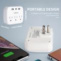 Multi Plug Outlet Extender with USB, Electrical Wall Outlet Splitter with 3 USB Ports and 3 Outlet, For Office, Home...etc.. 