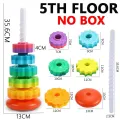 New specials Spinning Wheel Toy Rainbow Tower Spin Tower Stacking Toys for Toddlers Montessori Educational Learning Sensory Toys Gift. 