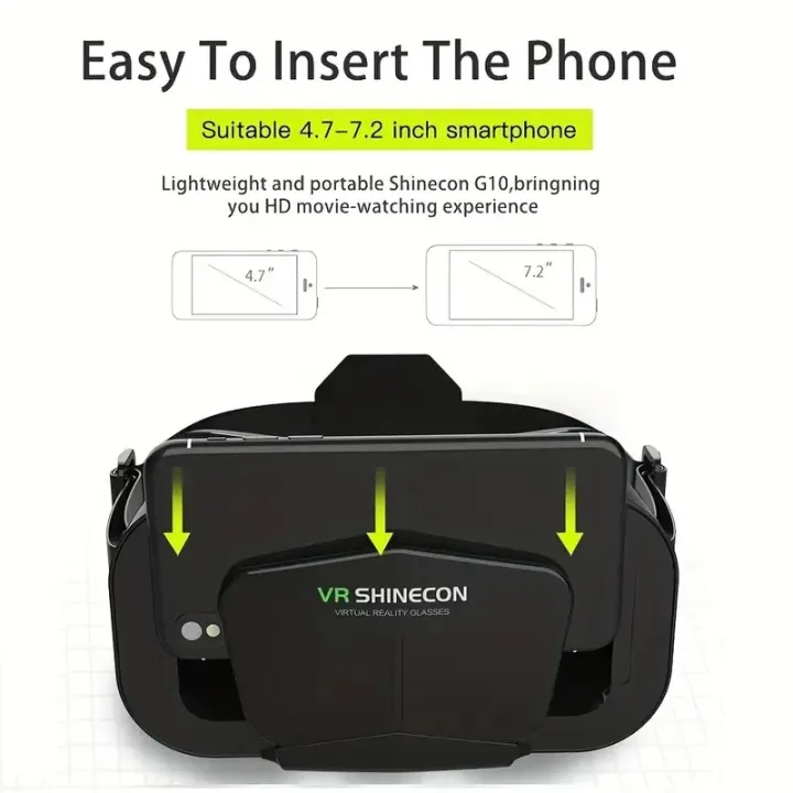 Vorix New VR GLASSES 3D Shinecon G10 Virtual Reality Gaming Glasses ...