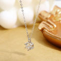 Real D Color 1 Carat Moissanite Pendant Necklace GRA Certificate for Women Wedding Bridal 100% S925 Sterling Silver Fine Jewelry YunqiangYi. 