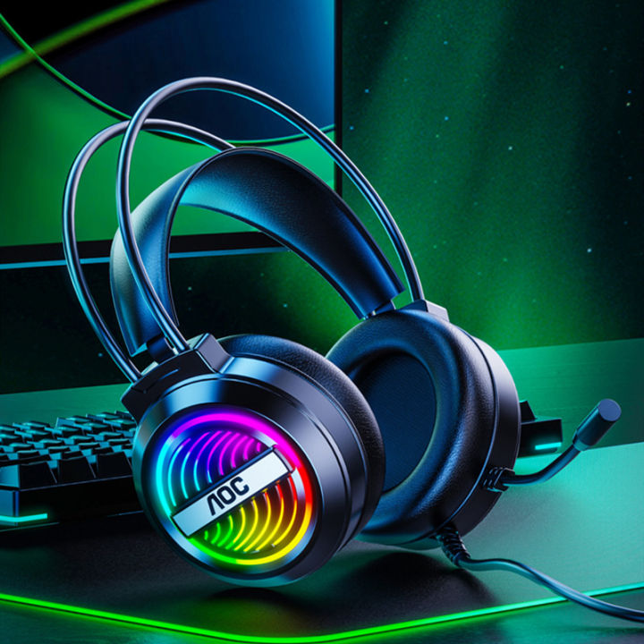 AOC%20GH120%20Wired%20Light%20Emitting%20Headphones%20and%20Earphones%207.1%20Channel%20Esports%20Game%20Chicken%20Eating%20Computer%20Exclusive%20-%20Image%203