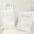 10 Pieces White Reusable Sublimation Blank Shopping Bag Personalised Beach Tote Bag for DIY. 