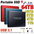 Original Portable SSD 1TB USB 3.1 High-speed Mobile Solid State Drive Type-C External Hard Disk Storage Device for Mac Laptop. 