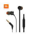 JBL T290 3.5mm Wired Earphones TUNE 290 Stereo Sport Bass Headset 1-Button Remote Handsfree Call with Mic. 