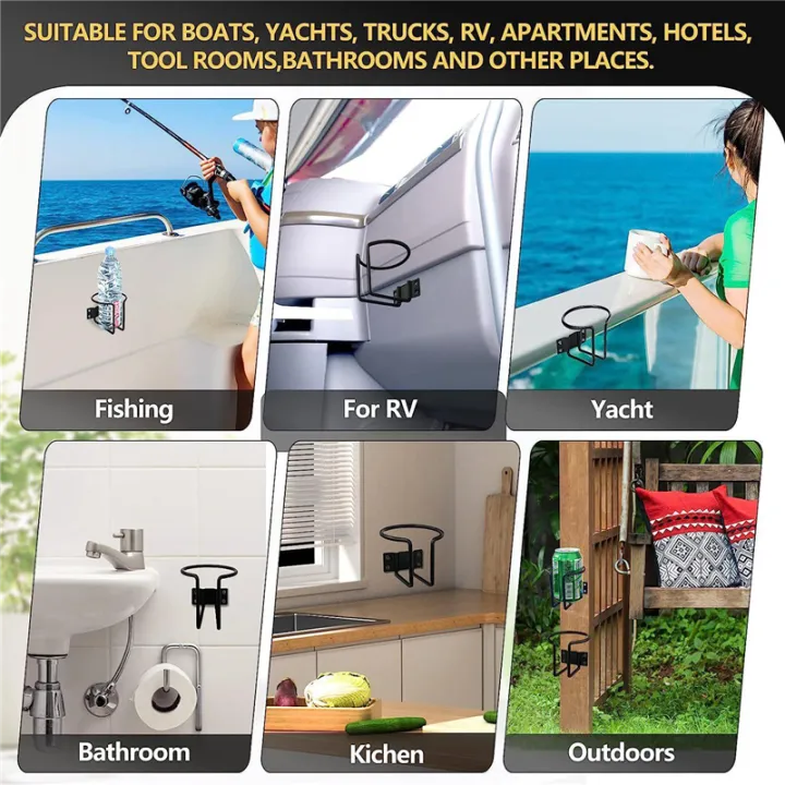 4%20Piece%20Boat%20Cup%20Holder%20Stainless%20Steel%20Universal%20Drink%20Holders%20Black%20Ring%20Cup%20Holders%20for%20Boat%20Truck%20RV%20-%20Image%206