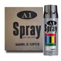 A1 SPRAY PAINT 400ML SHINE BLACK. 