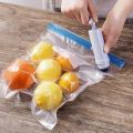 【NEW】 Vacuum Zipper Bags,Reusable Vacuum Food Sealer Bags Household Vacuum Food Sealer Ziplock Bag With Hand Pump Sealing Clips. 