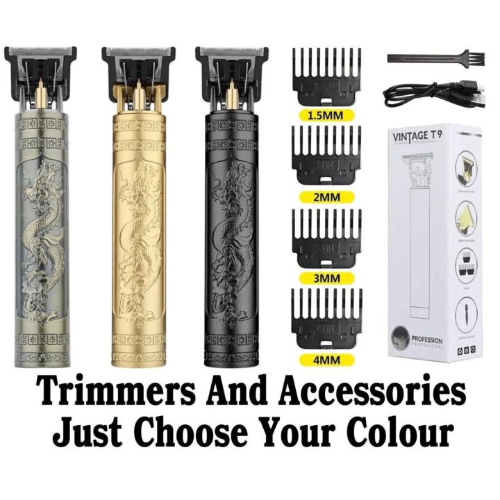 Hair Clipper Electric Hair Trimmer for Men Professional USB Rechargeable Hair Beard Trimmer Cordless Shaver Hair Cut Machine with Guide Combs