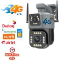 4G Sim Camera SIM Card 4K 4MP Dual Lens WIFI IP Camera Outdoor IP66 Waterproof Two Way AI Human Track Security Protection. 