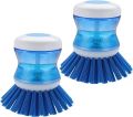 Bundle pack of Soap Dispensing Palm Brush with Ergonomic Handle,. 