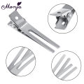 Monja Steel Hair Clips Hairdressing Setting Curl Hairpins Double Prong Barrettes Salon or Home Hair Accessories. 