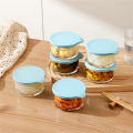 Portable Glass Storage Jar Translucent Sealed Pickle Jar High-Quality Stackable for Picnic Travel Office. 