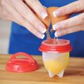 [Featured] 1Pcs Egg Cooker BPA Free Silicone Egg Poachers boiled eggs Without the Egg Shell. 