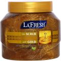 LA FRESH Face & Body Gold Scrub lfbg With Vitamin E 500 Ml for Gold Facial Remove Reduce Blackheads and Whiteheads.. 