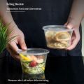 25pcs 250ml Disposable Container Plastic Clear Cup With Lid For Storage Sauce, Jelly, Yogurt, Mousse Cups & Bowls. 