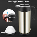 Car Kettle 12V 1200Ml Electric Car Kettle Travel Heater Large Capacity Tea Coffee Car Boiler Suitable for Camping Gold. 