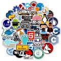 Sticker Python 50pcs Programmer Internet Java Geek Php Docker Html Programming Language For Phone Lap Car. 