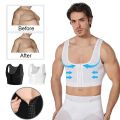 Gynecomastia Tightening Chest Binder Vest Slimming Body Shaper Hide Moobs Corset Shapewear Compression Belt Breathable Underwear. 