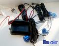 【Blue】 Sensors 22mm Car Parking Sensor Kit Reverse Backup Alert Indicator Probe System 12V Parktronic. 