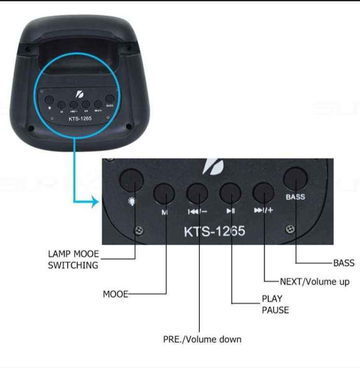 KTS%201265%20Party%20Box%20Bluetooth%20Portable%20Speaker%20-%20Image%204
