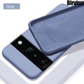 Biruiqu For Google Pixel 6 6 Pro 6A Case Liquid Silicone Soft Gel Rubber Shockproof Cover. 