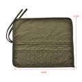 Multifunctional Roll Up Canvas Paint Brush Storage Case High-grade Watercolor Oil Acyrlic Pencil Bag Stationery Tool Storage Bag. 
