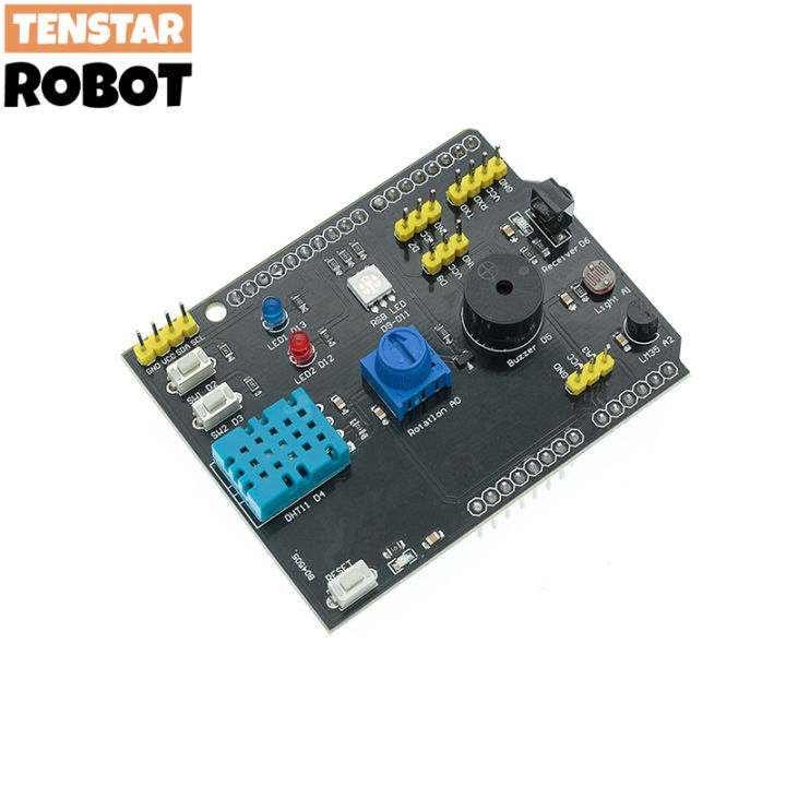 9%20In%201%20Sensor%20Board%20Multifunction%20Expansion%20Board%20Dht11%20Lm35%20Temperature%20Humidity%20For%20Arduino%20Uno%20Rgb%20Led%20Ir%20Buzzer%20-%20Image%202