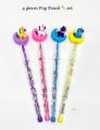 Pack of 4 Moon Unicorn Tops Fancy Mechanical Pencils For Kids Pencil  (Multicolor). 