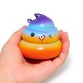 Rainbow Soft Squishy Colorful Slime Poop Slow Rising toy. 